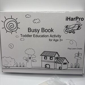 iHarPro Busy Book Toddler Educational Activity For Age 3+ Pre-owned